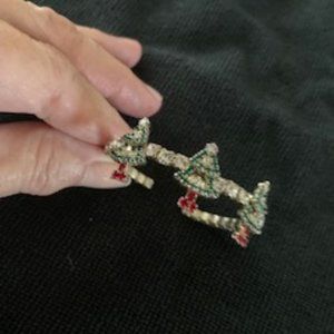 Christmas cuff bracelet- Vintage